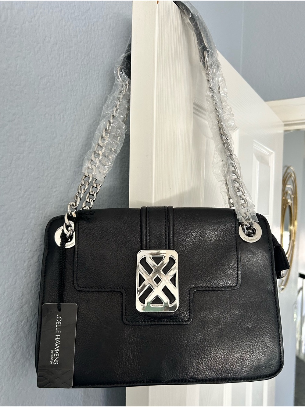 Black‎ Leather Chain Shoulder Bag
